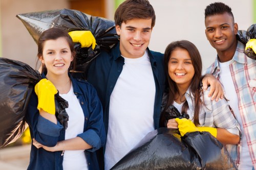 Recycling materials from a construction project